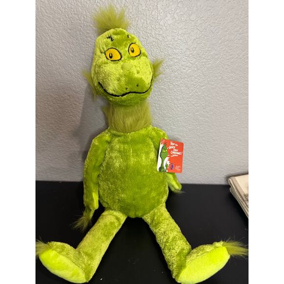 Grinch Heart on Chest Plush Dr Suess Kohls Cares 20" Stuffed Animal Toy with TAG - Picture 1 of 6